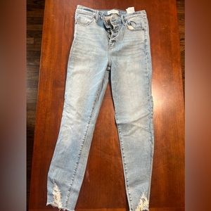 Womens Abercrombie and fitch distressed  jeans